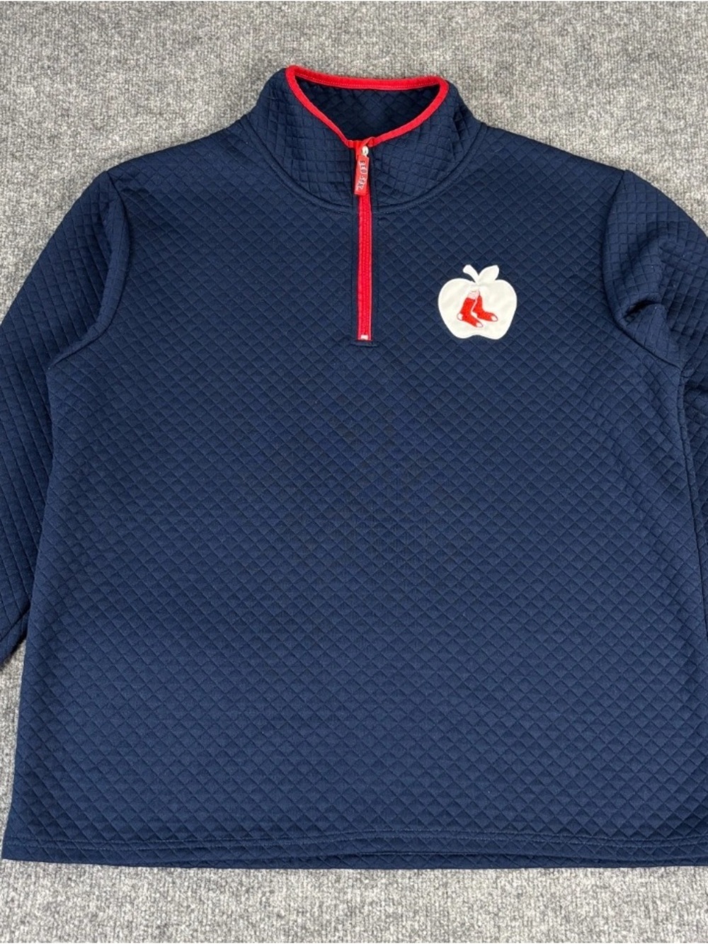 BOSTON RED SOX EDUCATOR APPRECIATION NIGHT 1/4 ZIP PULLOVER MEDIUM